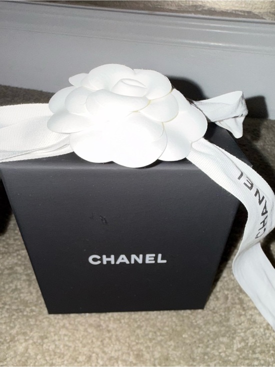 CHANEL AUTHENTIC Black, White & Gold Logo Enamel Cuff Bracelet “NEW”